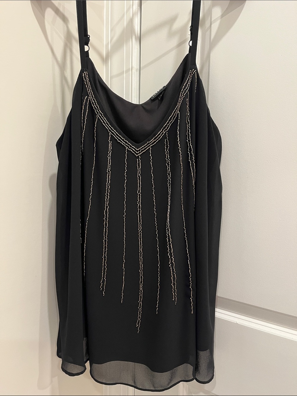 torrid Black Beaded Cowl Neck Camisole